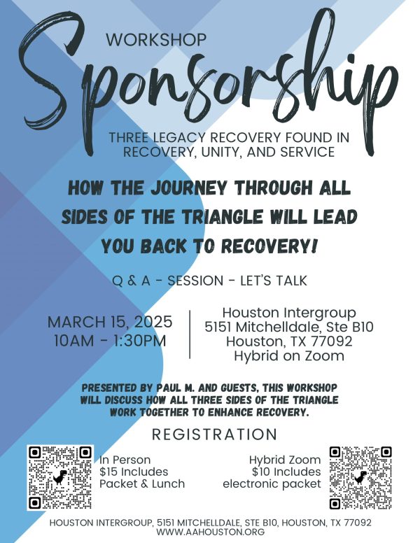 Sponsorship Three Legacy Recovery Workshop In Person