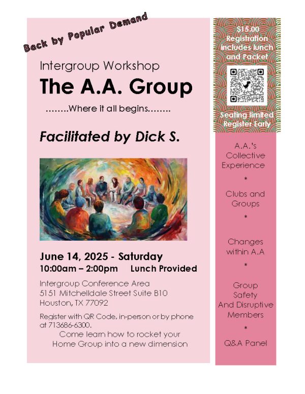 Intergroup Workshop: The A.A. Group June 14, 2025