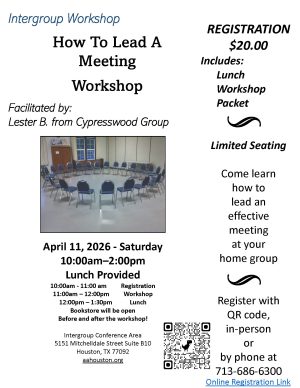 How to Lead A Meeting Workshop